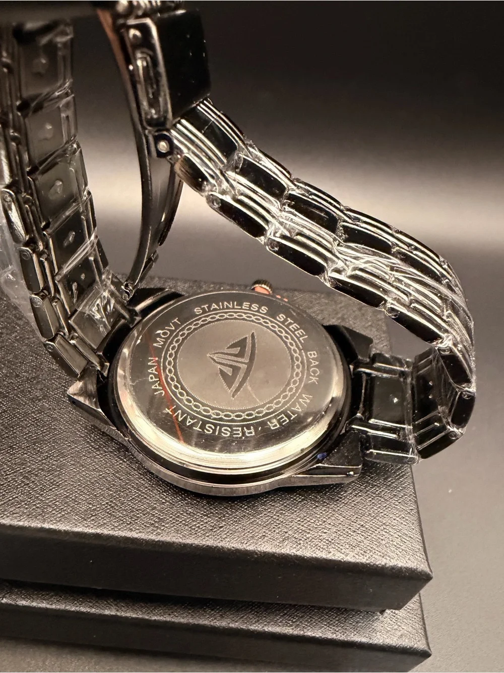 DEBLVE 1898 Men’s Mechanical Watch – Black Stainless Steel